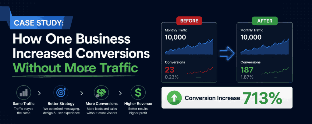 Case Study: How One Business Increased Conversions Without More Traffic