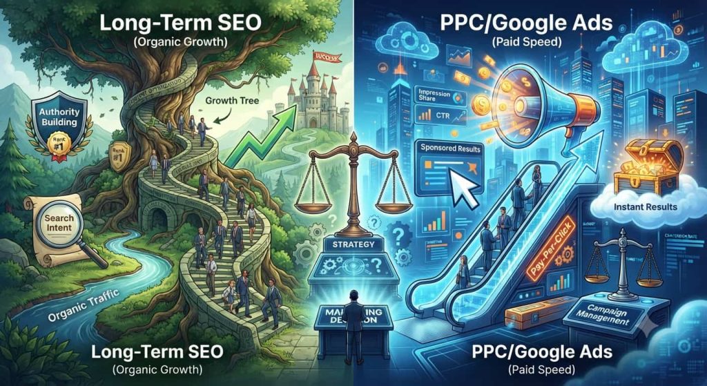 The Fundamental Differences Between SEO and Google Ads
