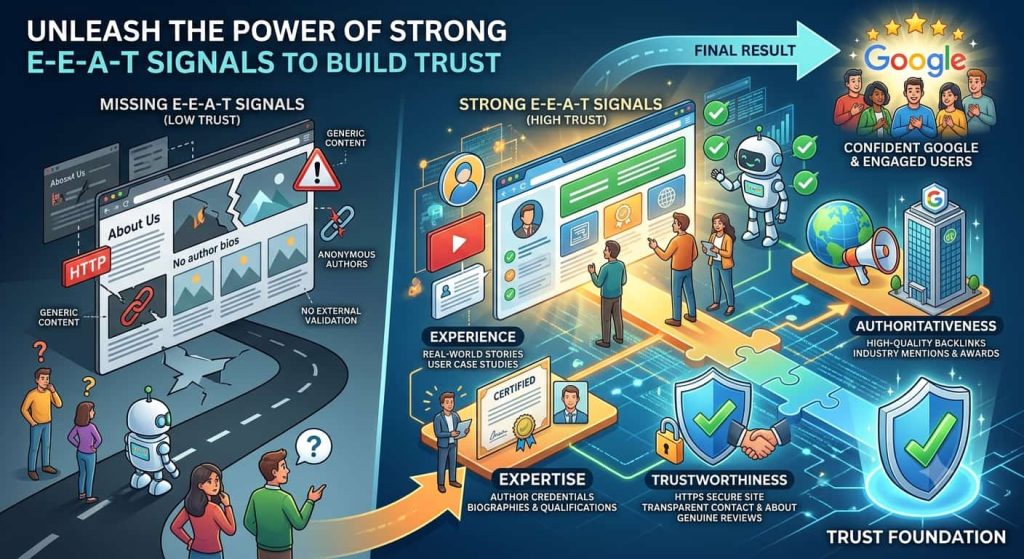 Your Website Is Missing Strong E-E-A-T Signals That Build Trust With Google and Users