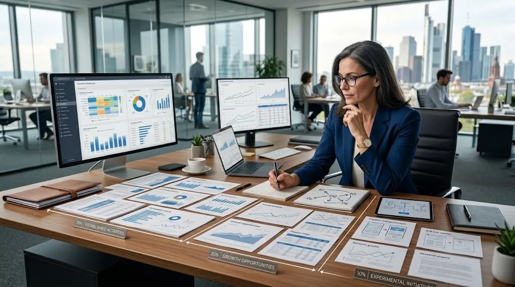 70-20-10 marketing resource allocation framework