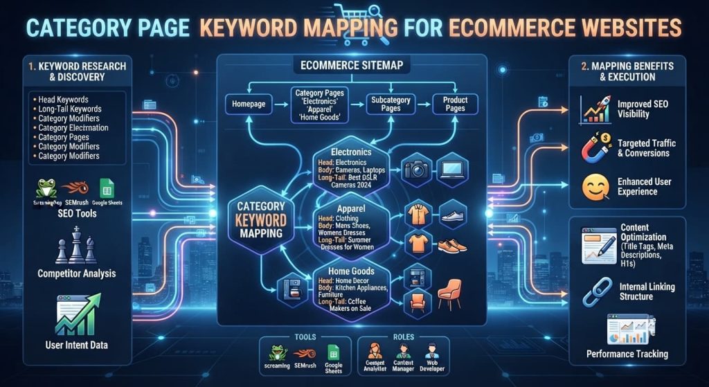 Category Page Keyword Mapping for Ecommerce Websites