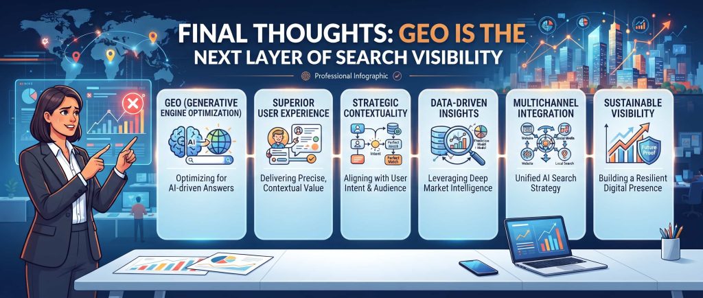 Final Thoughts: GEO Is the Next Layer of Search Visibility