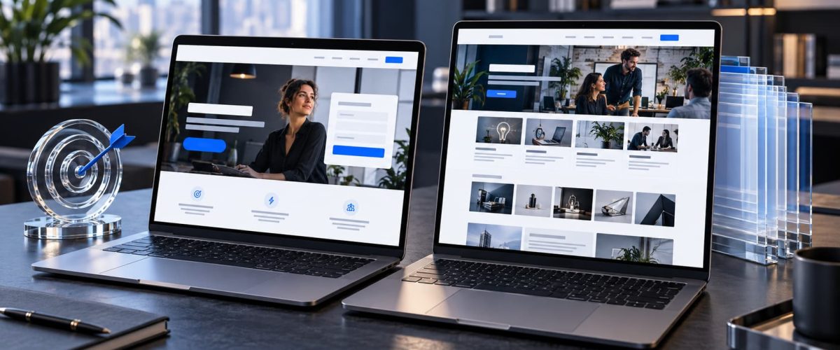 Landing Page vs Website Which Do You Need for Your Campaign 1200x500